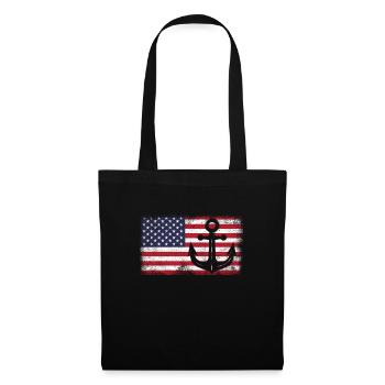 Captain USA - Tote Bag - black - Front