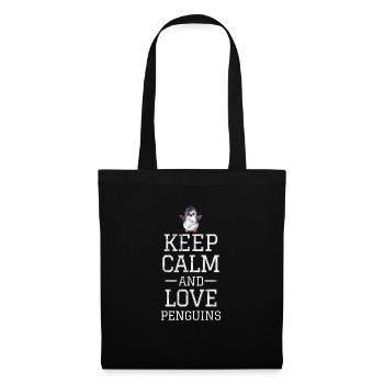 Pingouin - Sac en tissu - noir - Devant