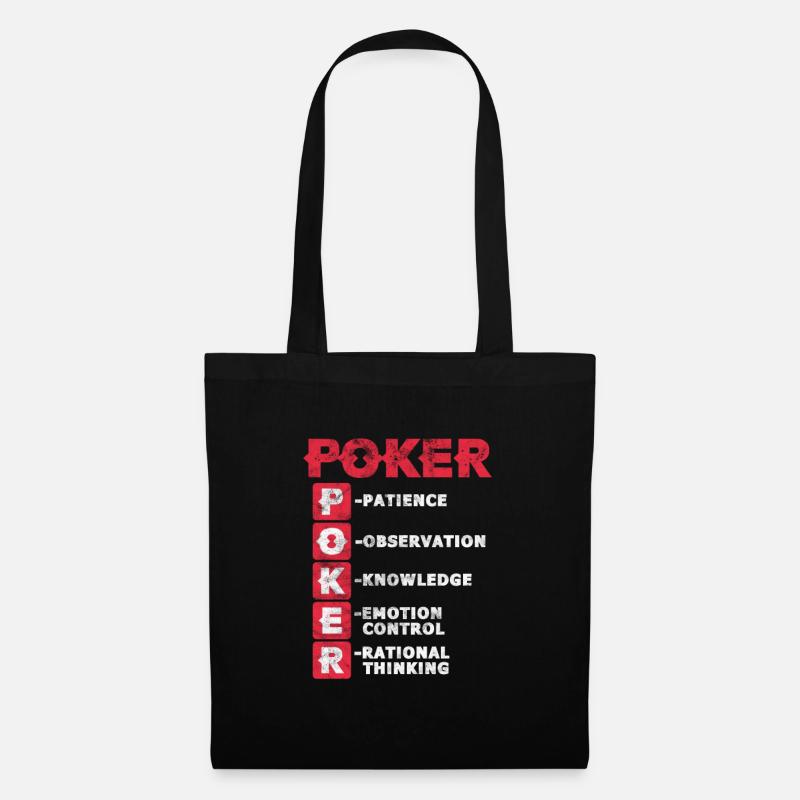 Poker - Stoffbeutel - Schwarz
