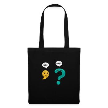 Professeur de grammaire - Sac en tissu - noir - Devant