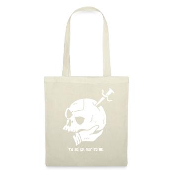 Skull with Dagger and Hamlet Quote - Tote Bag - nature - Front