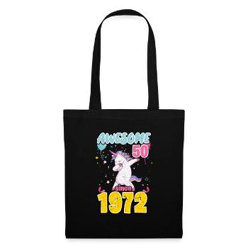 Licorne du 50e anniversaire - Sac en tissu - noir - Devant