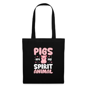 Pig - Tote Bag - black - Front