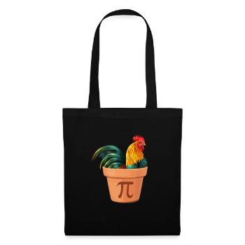Poulet Pi Math Poulets Coq Cadeau - Sac en tissu - noir - Devant