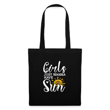 Plage - Sac en tissu - noir - Devant