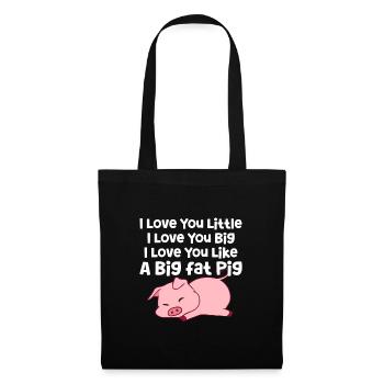 Pig - Tote Bag - black - Front