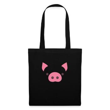 Pig - Tote Bag - black - Front