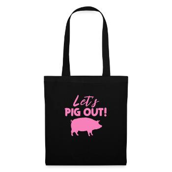 Pig - Tote Bag - black - Front