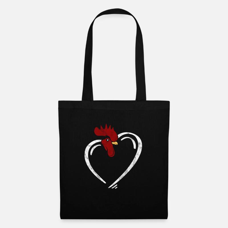 Huhn - Stoffbeutel - Schwarz
