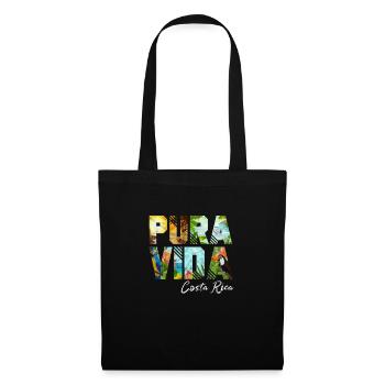 Costa Rica Vacances Amérique Centrale Pura Vida Cadeau - Sac en tissu - noir - Devant