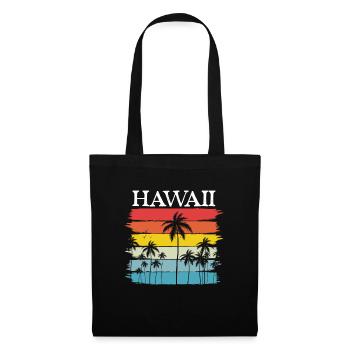 Hawaï - Sac en tissu - noir - Devant