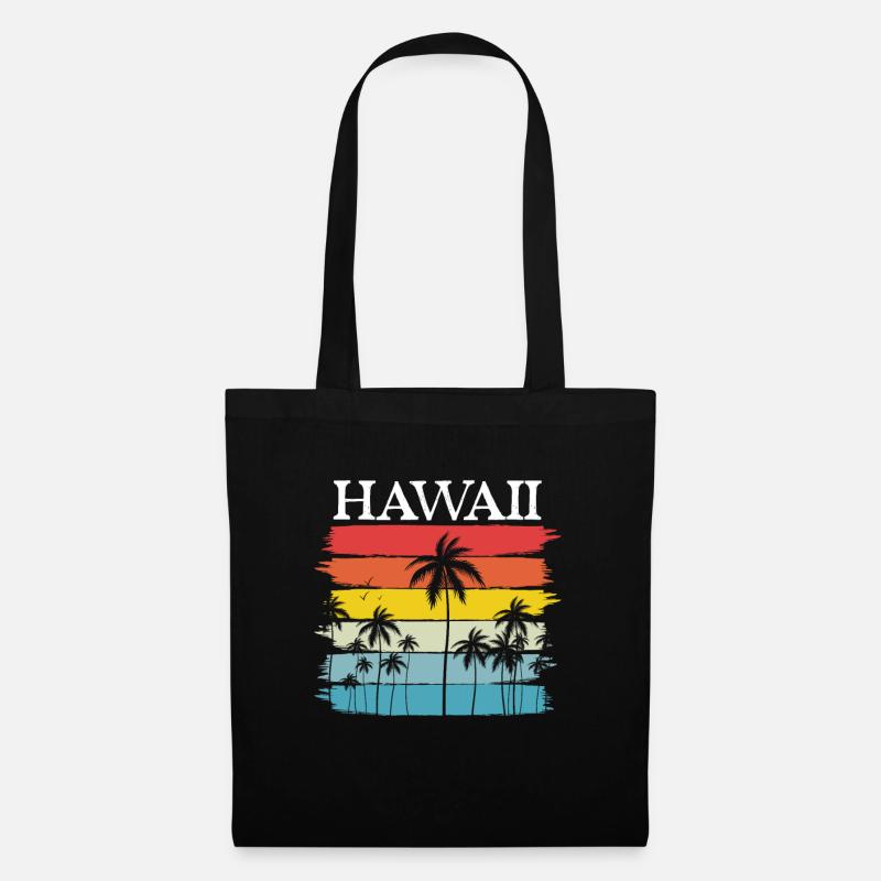 Hawaii - Stoffbeutel - Schwarz