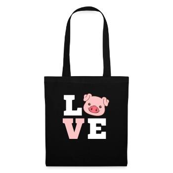 Pig - Tote Bag - black - Front