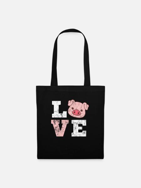 Cochon Cochon PorcLet Semer Des Cochons Cadeau - Sac en tissu - noir