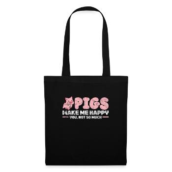 Pig Pig PigLet Sow Pigs Gift - Tote Bag - black - Front