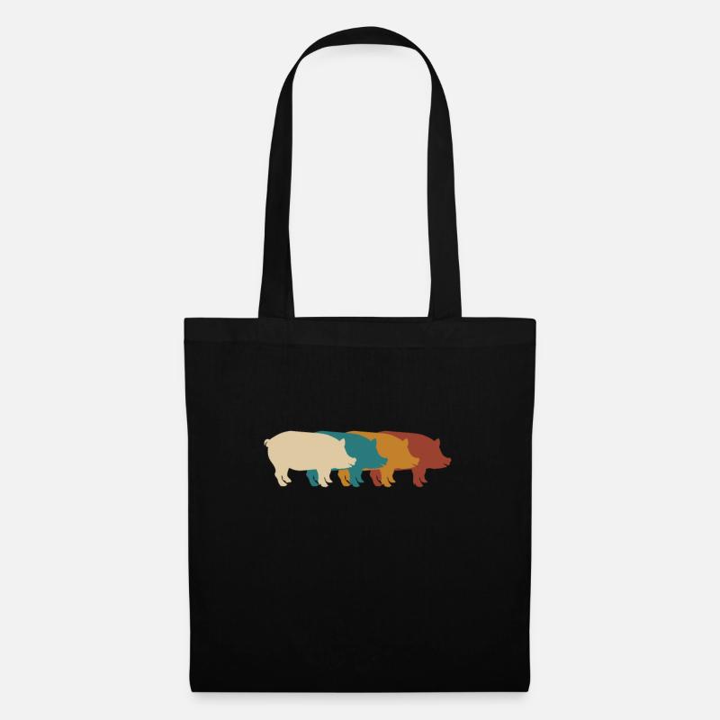 Pig - Tote Bag - black