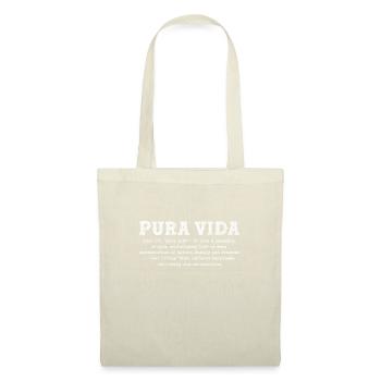 Costa Rica Urlaub Mittelamerika Pura Vida Geschenk - Stoffbeutel - Natur - Vorne