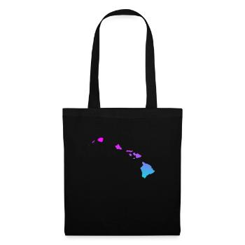 Hawaï - Sac en tissu - noir - Devant