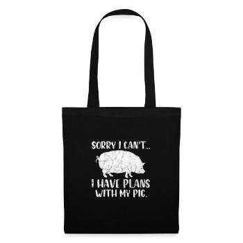 Pig Pig PigLet Sow Pigs Gift - Tote Bag - black - Front