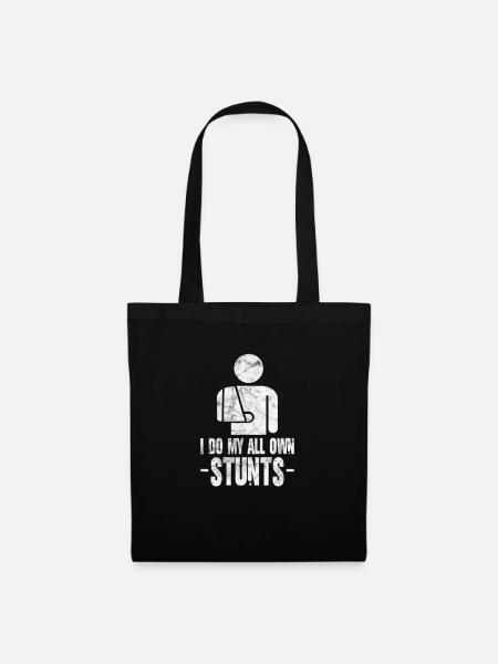 Blessure Bras Fracture Accident Cadeau blessé - Sac en tissu - noir