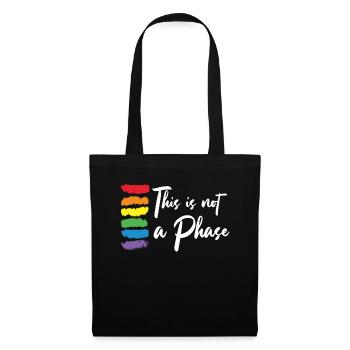 This Is Not A Phase Gay Pride Month | LGBT - Stoffbeutel - Schwarz - Vorne