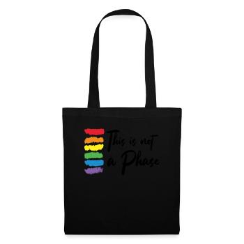 This Is Not A Phase Gay Pride Month | LGBT - Stoffbeutel - Schwarz - Vorne