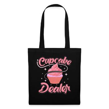Cupcake Design für Konditor | Cupcake Dealer - Stoffbeutel - Schwarz - Vorne