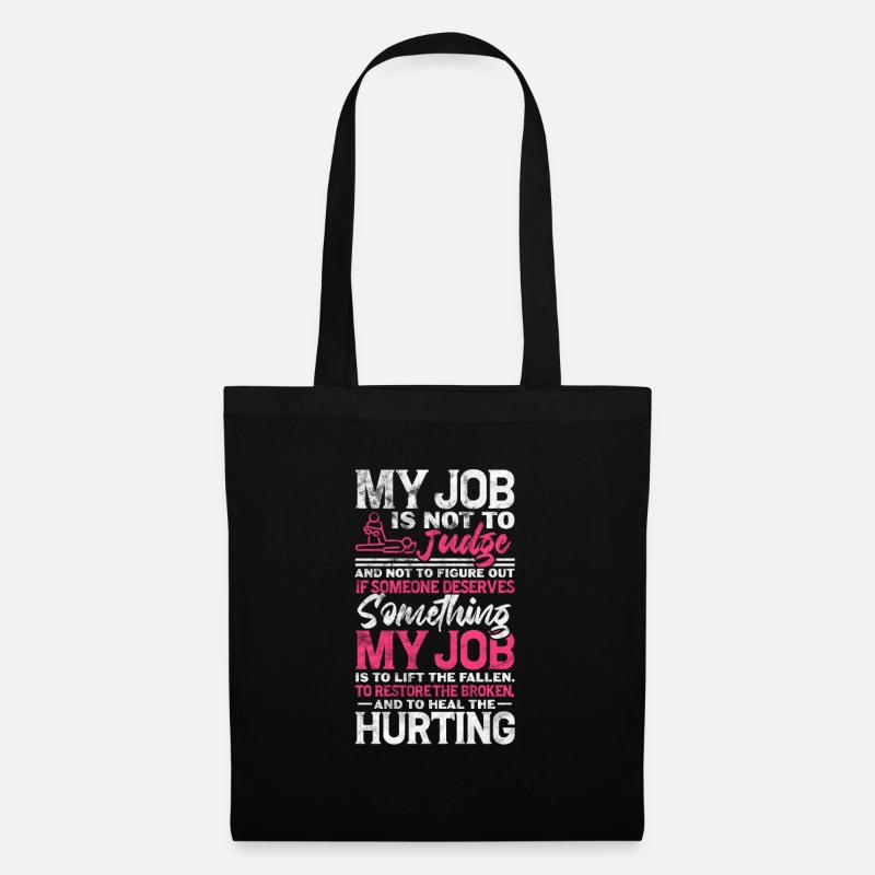 Physiotherapeut Physiotherapie Physio Geschenk - Stoffbeutel - Schwarz
