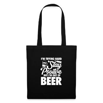 Bière - Sac en tissu - noir - Devant