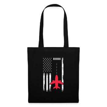 Pilot Airplane Flying Flyer Gift - Tote Bag - black - Front