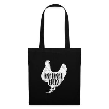 Poulet - Sac en tissu - noir - Devant