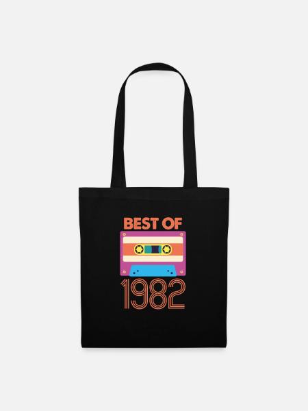 1982 40. Geburtstag 40 Jahre Geschenk - Stoffbeutel - Schwarz