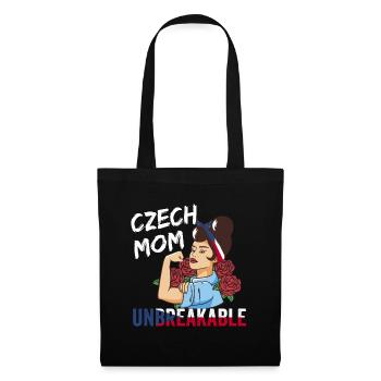 Czech Mom Heritage Fierté de la République tchèque - Sac en tissu - noir - Devant