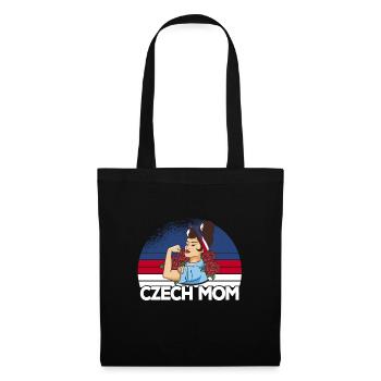 Czech Mom Heritage Fierté de la République tchèque - Sac en tissu - noir - Devant