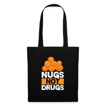 Poulet Volaille Poulet Nuggets Cadeau - Sac en tissu - noir - Devant