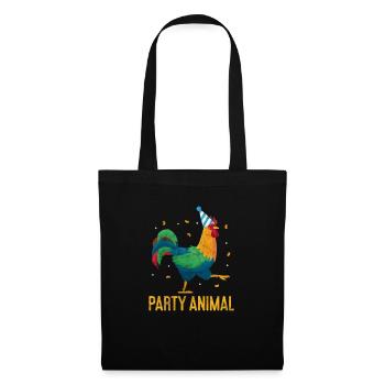 Poulet - Sac en tissu - noir - Devant