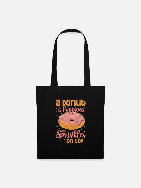 Donut - Stoffbeutel - Schwarz
