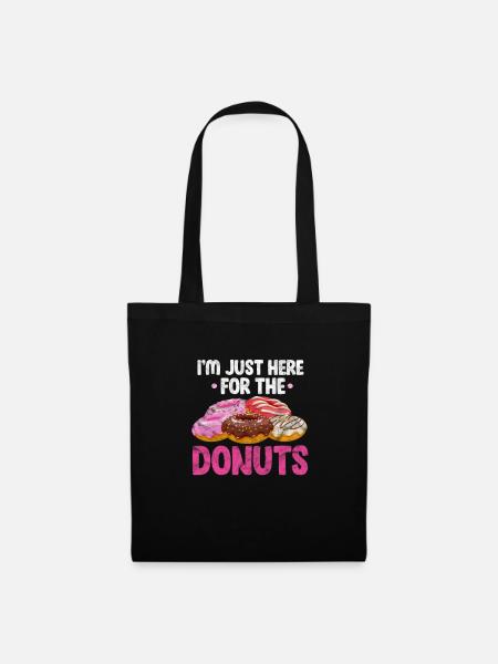 Donut - Stoffbeutel - Schwarz
