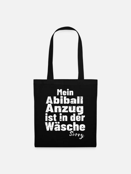 Abiball lustiges Shirt - Stoffbeutel - Schwarz