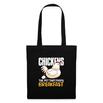 Chicken Farm Poultry Rooster Chickens Gift - Tote Bag - black - Front