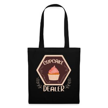 Cupcake Design für Konditor | Cupcake Dealer - Stoffbeutel - Schwarz - Vorne