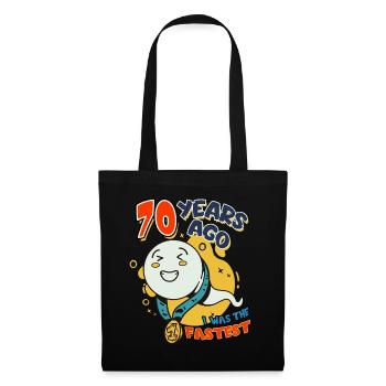 Il y a 70 ans, j’étais le plus rapide à 70 ans - Sac en tissu - noir - Devant