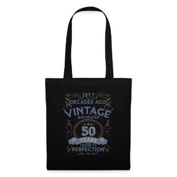 Vintage Légendaire - Vieilli parfaitement 50ème anniversaire - Sac en tissu - noir - Devant