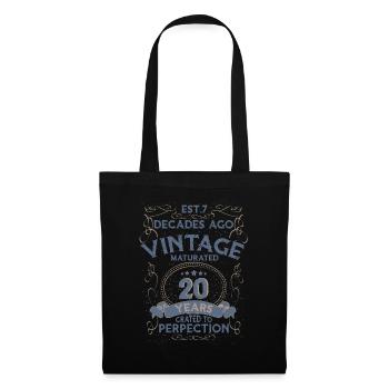 Vintage Légendaire - Vieilli parfaitement 20ème anniversaire - Sac en tissu - noir - Devant