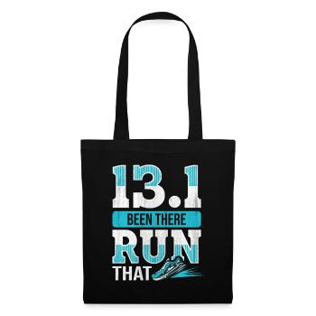 13.1 Been There Run That - Coureur de semi-marathon - Sac en tissu - noir - Devant