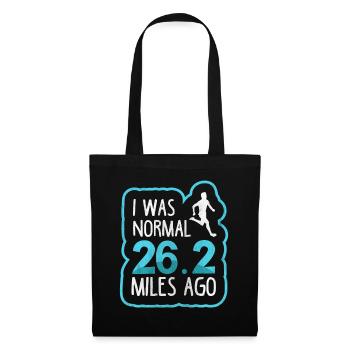 J’étais normal il y a 26,2 miles - Coureur de marathon complet - Sac en tissu - noir - Devant