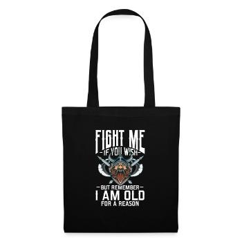 Viking Viking Vikings Odin Walhalla Cadeau - Sac en tissu - noir - Devant