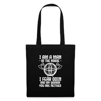 Viking Viking Vikings Odin Walhalla Cadeau - Sac en tissu - noir - Devant