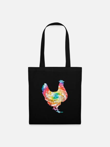 Huhn - Stoffbeutel - Schwarz