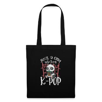 K-Pop Musique Coréenne Pop Corée Kpop Cadeau - Sac en tissu - noir - Devant